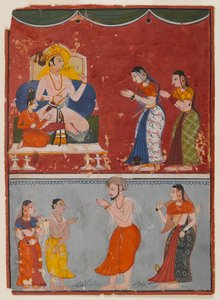Pagina da una serie non identificata, c.1650 da Indian School