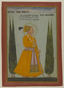 Ritratto postumo del Maharaja Ajit Singh di Marwar, 1762 da Indian School