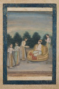 Principe assistito da quattro donne da Indian School