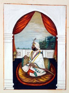 Rajah Sher Singh, dal Regno del Punjab, i suoi Sovrani e Capi, volume I, un volume di 27 studi ad acquerello di un artista indiano non identificato, c.1840