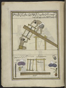 Segantini, 86 disegni rilegati in un volume che raffigura mestieri e occupazioni in Kashmir, Artigiani al lavoro con i loro strumenti e attrezzature, da un artista del Kashmir, probabilmente a Srinagar, c.1850-60