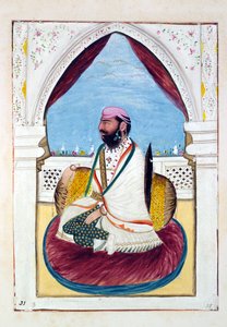 Sirdar Hukm Singh (Malwai), dal Regno del Punjab, i suoi Sovrani e Capi, volume II, un volume di 30 studi ad acquerello di un artista indiano non identificato, c.1840