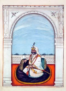 Sirdar Lehna Singh (Majithia), dal Regno del Punjab, i suoi Sovrani e Capi, volume II, un volume di 30 studi ad acquerello di un artista indiano non identificato, c.1840