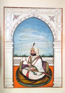 Sirdir Ajit Singh, dal Regno del Punjab, i suoi Sovrani e Capi, volume I, un volume di 27 studi ad acquerello di un artista indiano non identificato, c.1840