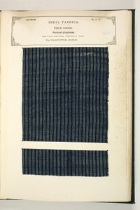 Gingham a righe, Palamcottah, Madras, tessuti, dalla Collezione dei Produttori di Tessuti dell