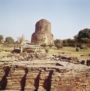 Stupa Dhamekh, c.500 d.C. da Indian School