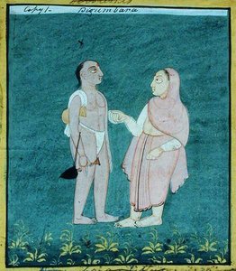 Due Digambara Jain, Mendicanti Religiosi, Udaipur, c.1810-20 da Indian School