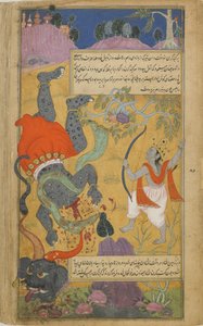 Rama decapita Kumbhakarna