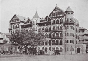 Bombay / Mumbai: le camere residenziali del Royal Bombay Yacht Club (foto b/n) da Indian photographer
