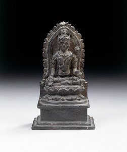 Figura di Padmapani giavanese, fine IX secolo da Indonesian