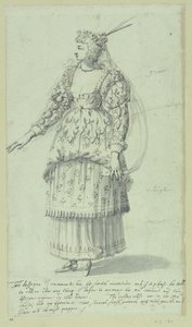 Chloris: schizzo finale per Henrietta Maria, c.1631 da Inigo Jones
