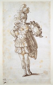 Cavaliere o scudiero con scudo