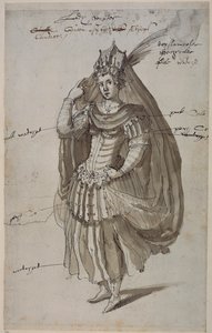 Regina Candace, c.1609 da Inigo Jones