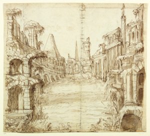 La casa caduta della cavalleria, c.1610 da Inigo Jones