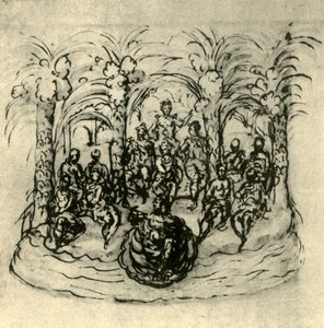 Il Carro Marittimo Contenente la Regina e i Mascherati, c. 1635, 1942 da Inigo Jones