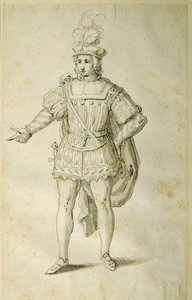 Giovane in costume britannico antico, c.1611 da Inigo Jones