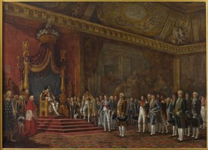 Deputatione del Senato Romano che presenta il suo omaggio a Napoleone I il 16 novembre 1809, 1810 da Innocent Louis Goubaud