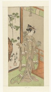 Attore Onoe Tamizo in ruolo femminile da Ippitsusai Bunchō