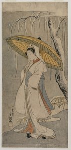 Segawa Kikunojo II come la Fanciulla Airone dalla serie Teatro Ichimura, 1770 da Ippitsusai Bunchō