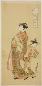 La Cortigiana Somenosuke della Casa Matsubaya, dalla serie "Fuji-bumi (Lettere d