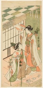 Le danzatrici del santuario (Miko) Ohatsu e Onami