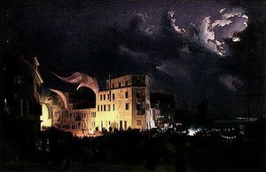 Festa notturna a Venezia da Ippolito Caffi