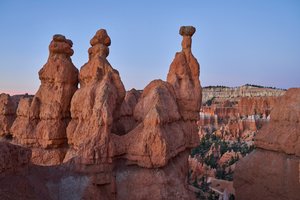 Un paesaggio al Parco Nazionale del Bryce Canyon, Utah, 2020