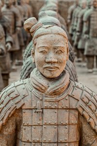 Al Museo dei Guerrieri di Terracotta, scene dei vari guerrieri nell