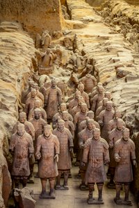 Al Museo dei Guerrieri di Terracotta, scene dei vari guerrieri nell