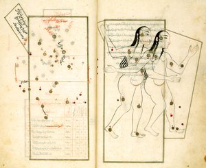 La Costellazione dei Gemelli dal Libro delle Stelle Fisse di Al-Sufi da Iranian Master