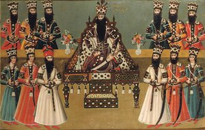 Fath "Ali Shah e i suoi cortigiani immediati, c.1815