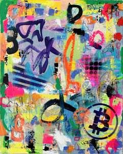 Graffiti vivaci sul Bitcoin