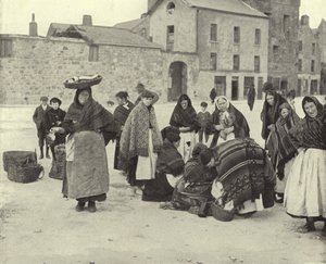 Mercato del pesce, Galway (foto b/n)