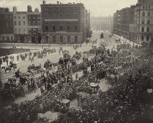 Processione commemorativa di Parnell, Dublino (foto in bianco e nero) da Irish Photographer