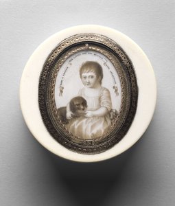 Scatola con ritratto di un ragazzo, c.1790 da Irish School