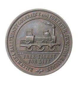Pass per direttore della Ballymena, Ballymoney, Coleraine e Portrush Junction Railway, Irlanda da Irish School