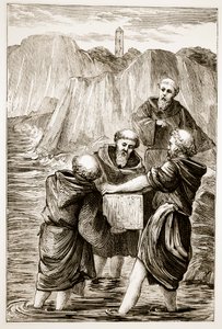 La scatola di Santa Brigida, da The Trias Thaumaturga, o Tre santi miracolosi d