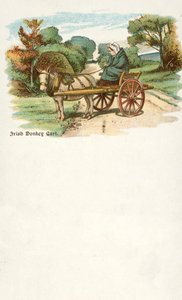 Donna con asino e carro, Irlanda