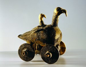 Carro di vasi su ruote
