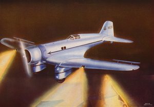 Northrop Gamma (litografia a colori)