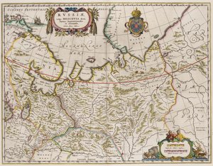 Mappa della Russia Da: Partes Septentrionalis et Orientalis