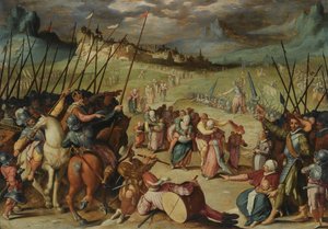 Le mogli fedeli di Weinsberg da Isaac Claesz Swanenburgh