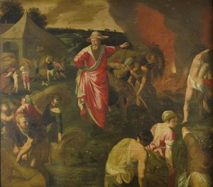 Parabola delle zizzanie tra il grano da Isaac Claesz. van Swanenburg (attributed to)