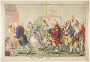La Notte di Nozze, 20 maggio 1797 da Isaac Cruikshank