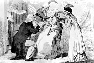 Lavare il moro, 1795 da Isaac Cruikshank
