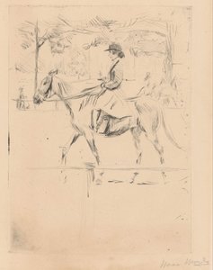 Donna a cavallo da Isaac Israels (signed by artist)