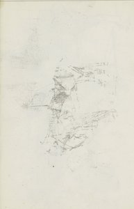 Abklatsch van de krijttekening op blad 8 recto da Isaac Israels