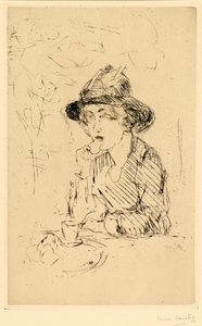 Signora alla tavola della colazione da Isaac Israels