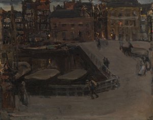 Damrak di sera da Isaac Israels
