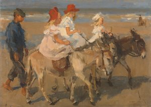 Giri in asino sulla spiaggia da Isaac Israels